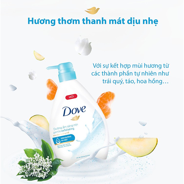Sữa Tắm Dưỡng Thể Dove Mát-Xa Tẩy Tế Bào Chết 900g