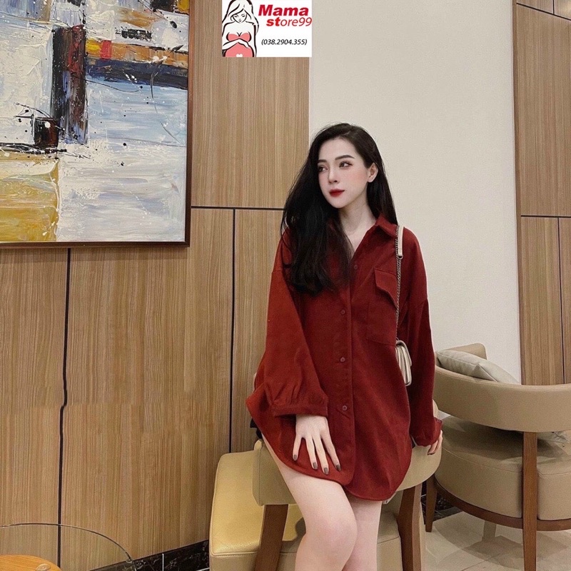 [GIÁ HUỶ DIỆT] Áo Sơ Mi Nắp Túi Dáng Thụng Unisex - Áo Sơ Mi Tay Dài Hot Trend 2022 (có ảnh thật)