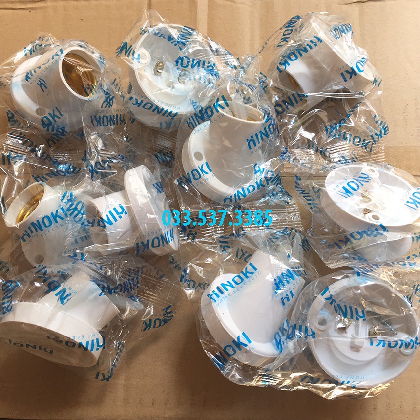 Combo 50 chiếc đui bóng đèn, đui đèn cố định góc 45 độ / vuông 90 độ