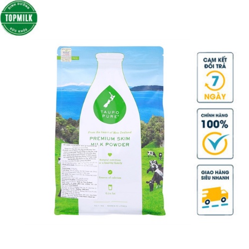 (Giá Rẻ Nhất Shopee) Sữa Bột Taupo Tách béo [kem]  Gói 1kg