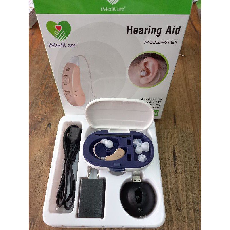 Máy trợ thính không dây có lọc nhiễu âm thanh Imedicare chính hãng iHA-E1 [Bảo hành 12 tháng]