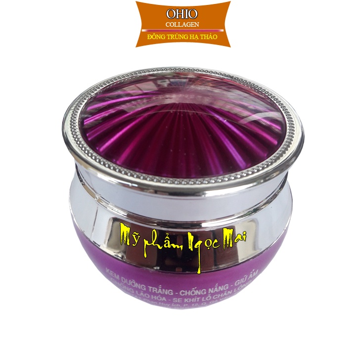 Kem dưỡng trắng - Chống nắng - Chống lão hóa - Se khít lỗ chân lông 12 tác dụng OHIO Collagen - Đông Trùng Hạ Thảo