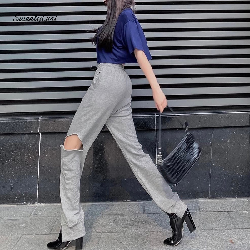 Quần Nữ Ống Đứng Cạp Cao Màu Trơn Thời Trang 2022