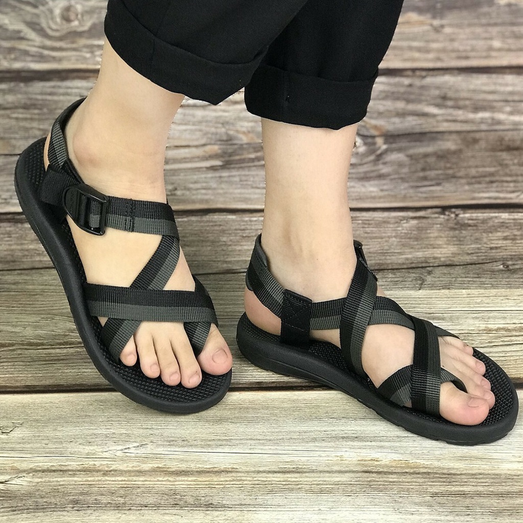 Giày Sandal Rova Nam Nữ Quai Chéo dạo phố đi chơi đi học RV117