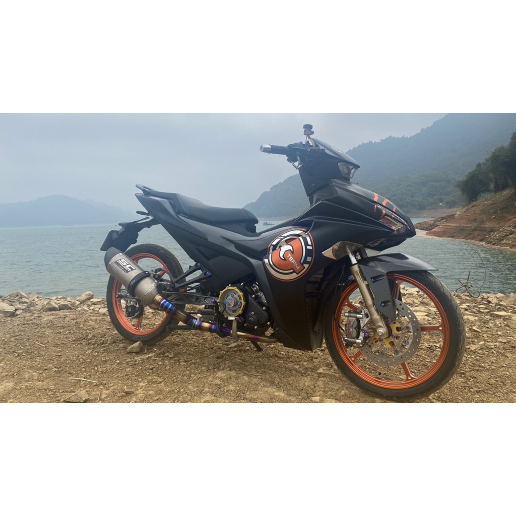 Tem trùm exciter 155 cam đen, tem exciter155, team trùm ex 155, tem xe ex155 cam đen