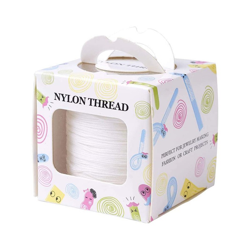 Ready Stock 45m Nylon Thread  Nylon Jewelry Cord for Custom Woven Jewelry Making 0.8mm