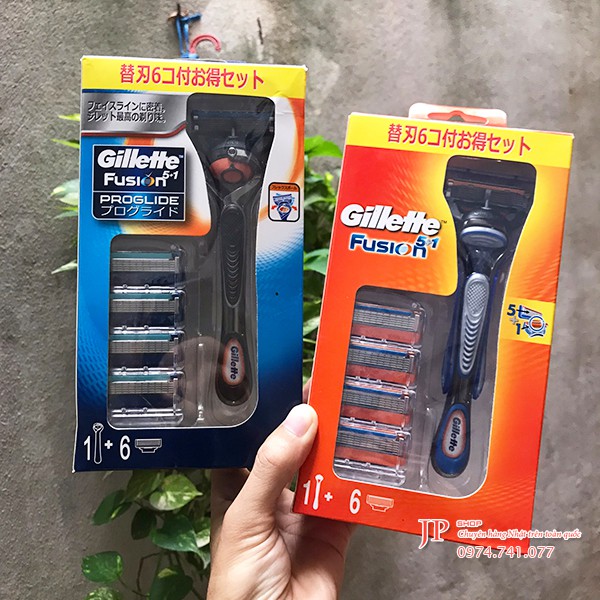 Dao cạo râu Gillette fusion 5 + 1 của Nhật Bản