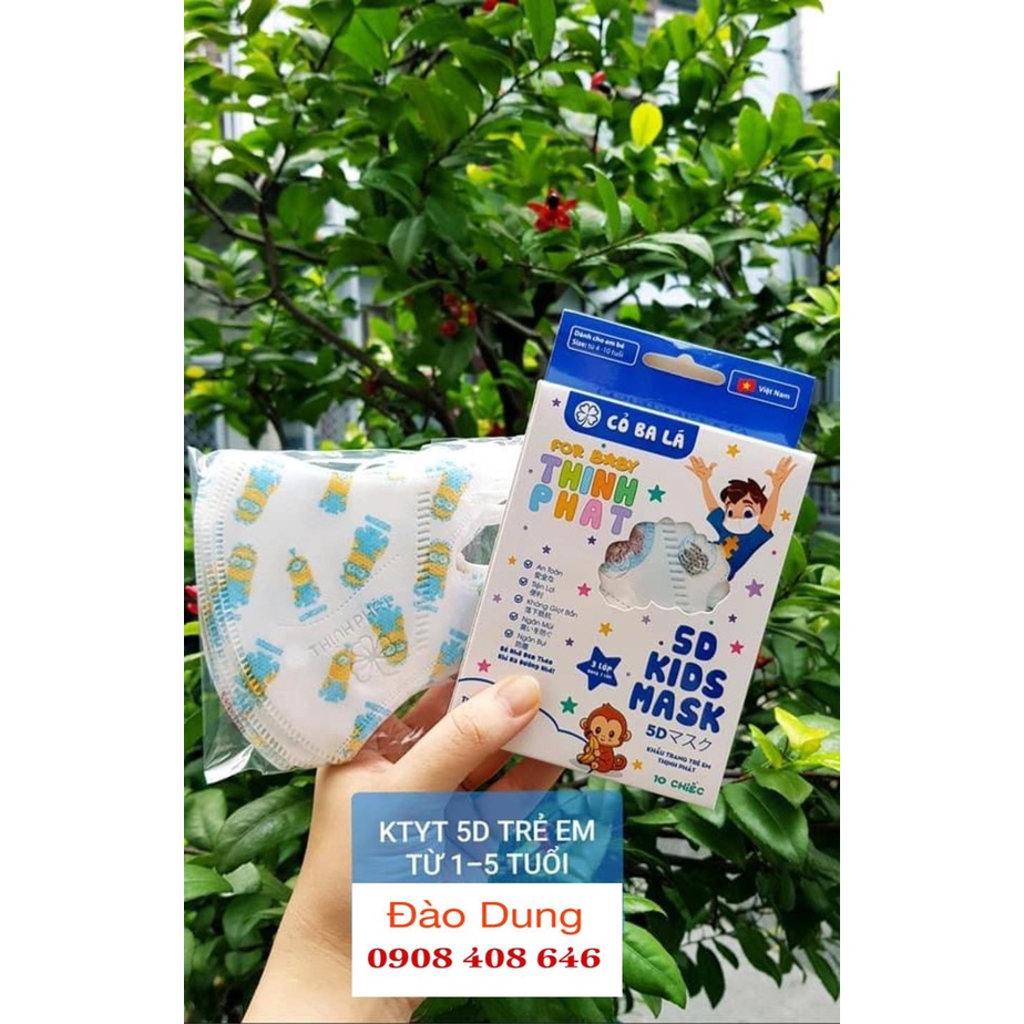 KHẨU TRANG TRẺ EM 5D KIDS MASK THỊNH PHÁT