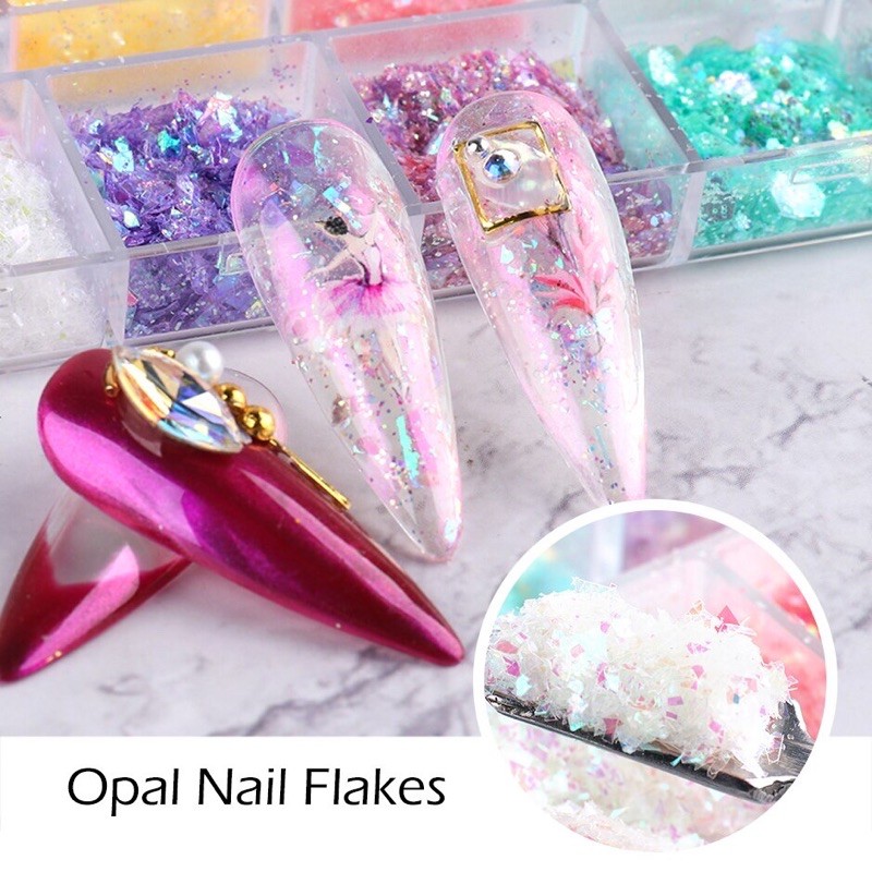 Nhũ giấy màu kim tuyến-phụ kiện nail móng