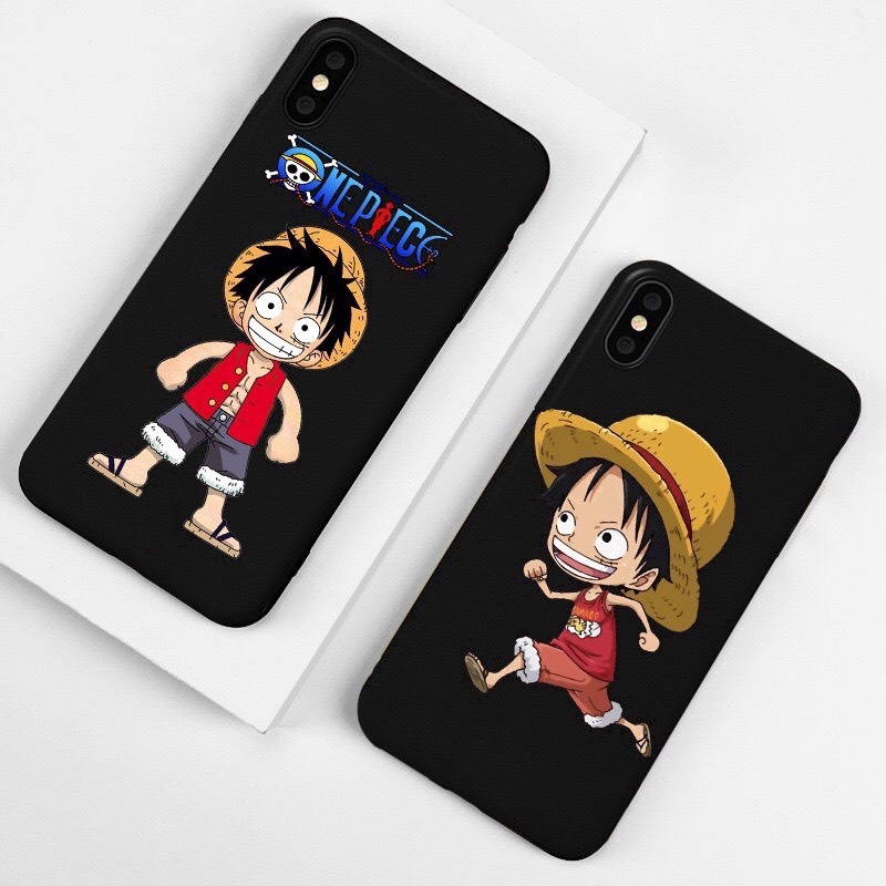 Ốp Lưng IPhone Cạnh Vuông, Bảo Vệ Camera Hình Luffy IP 7Plus,8Plus,x,xs,xsmax,11,11promax,12,12promax,13,13promax