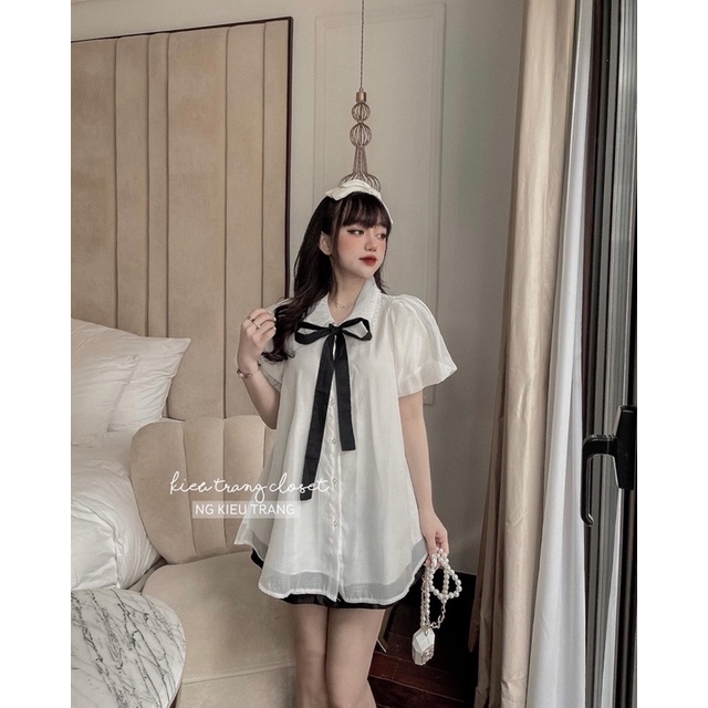 ÁO TƠ NƠ TAY BỒNG [ KAITY TOP ]