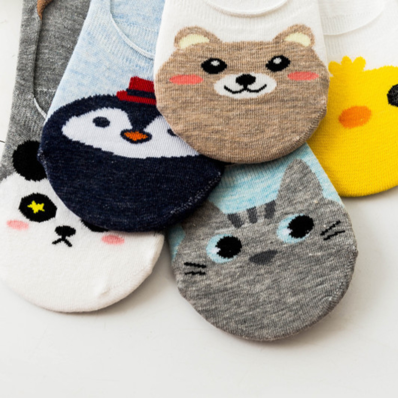 Women Ankle Sock Bear Cartoon Cute Socks Low Cut Stocking | BigBuy360 - bigbuy360.vn