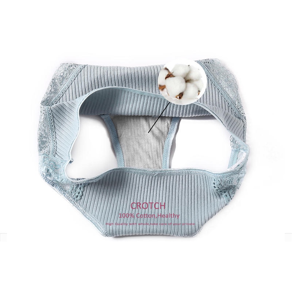 Bộ 5 quần lót FINETOO bằng cotton mịn cho nữ