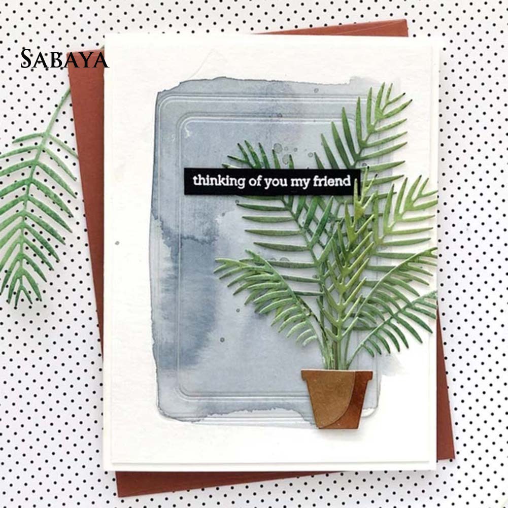 Khuôn Cắt Giấy Làm Từ Kim Loại Hình Lá Trang Trí Scrapbook
