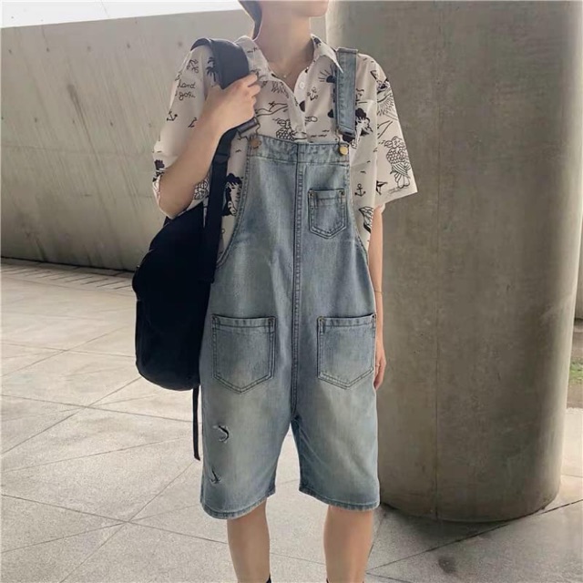 (ORDER) yếm jeans quần lửng QC-1 màu | BigBuy360 - bigbuy360.vn