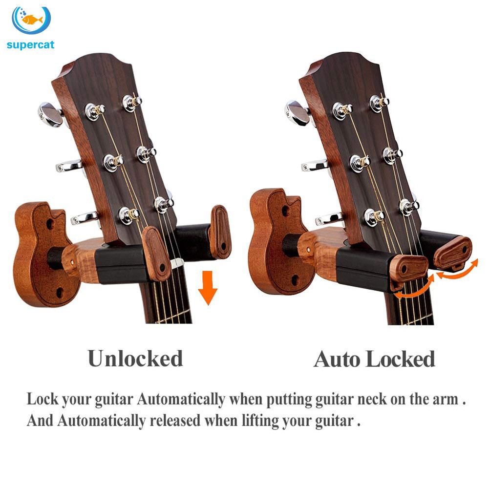 Giá Đỡ Đàn Guitar Treo Tường Bằng Gỗ