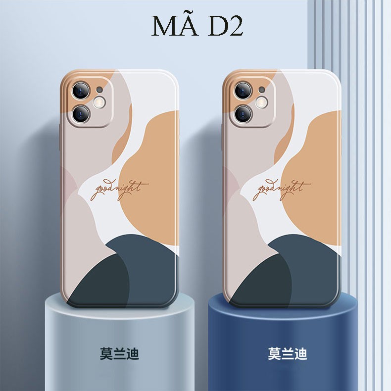 Ốp lưng iphone Color Loang Sơn, ốp dẻo cạnh vuông ip 6/6plus/6s/6splus/7/7plus/8/8plus/x/xs/xs Max/11/11pro/12/12 promax