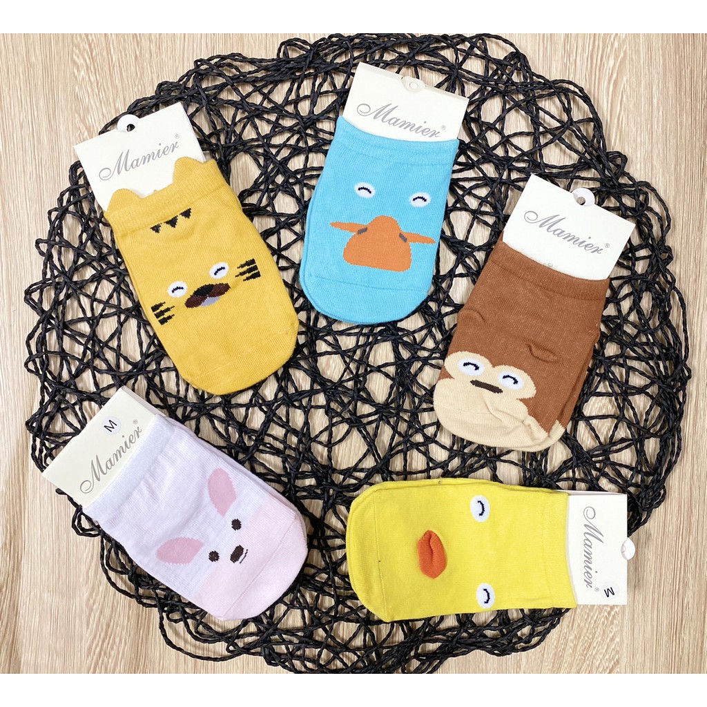 Tất cho bé sơ sinh hình thú đáng yêu cho bé trai/bé gái chống trượt size từ 0 - 3 tuổi