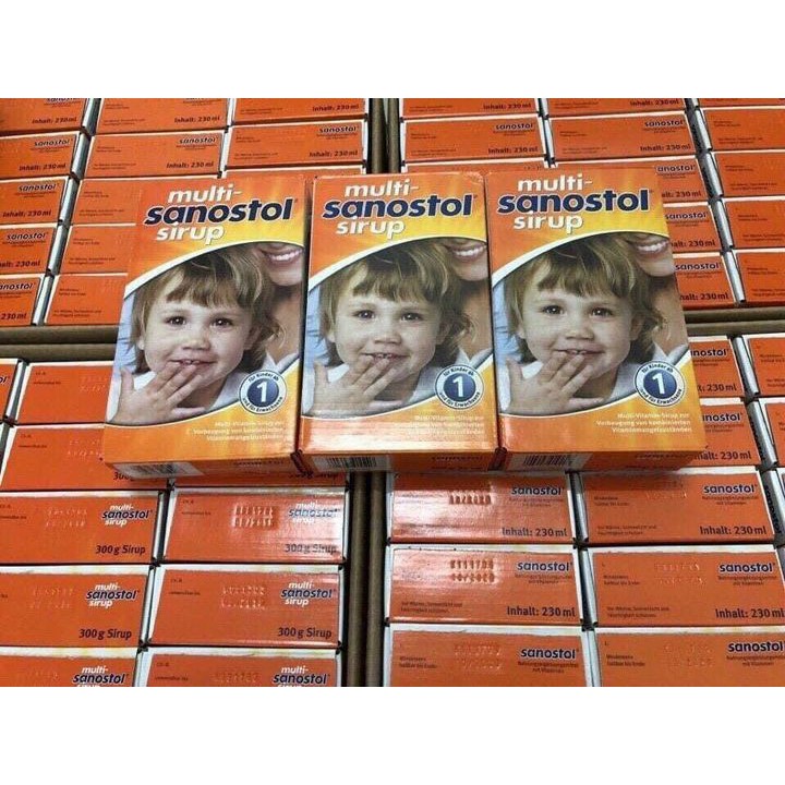 Sanostol vitamin tổng hợp cho trẻ 3 - 6 tuổi hàng Đức - tiện ích mẹ Gấu