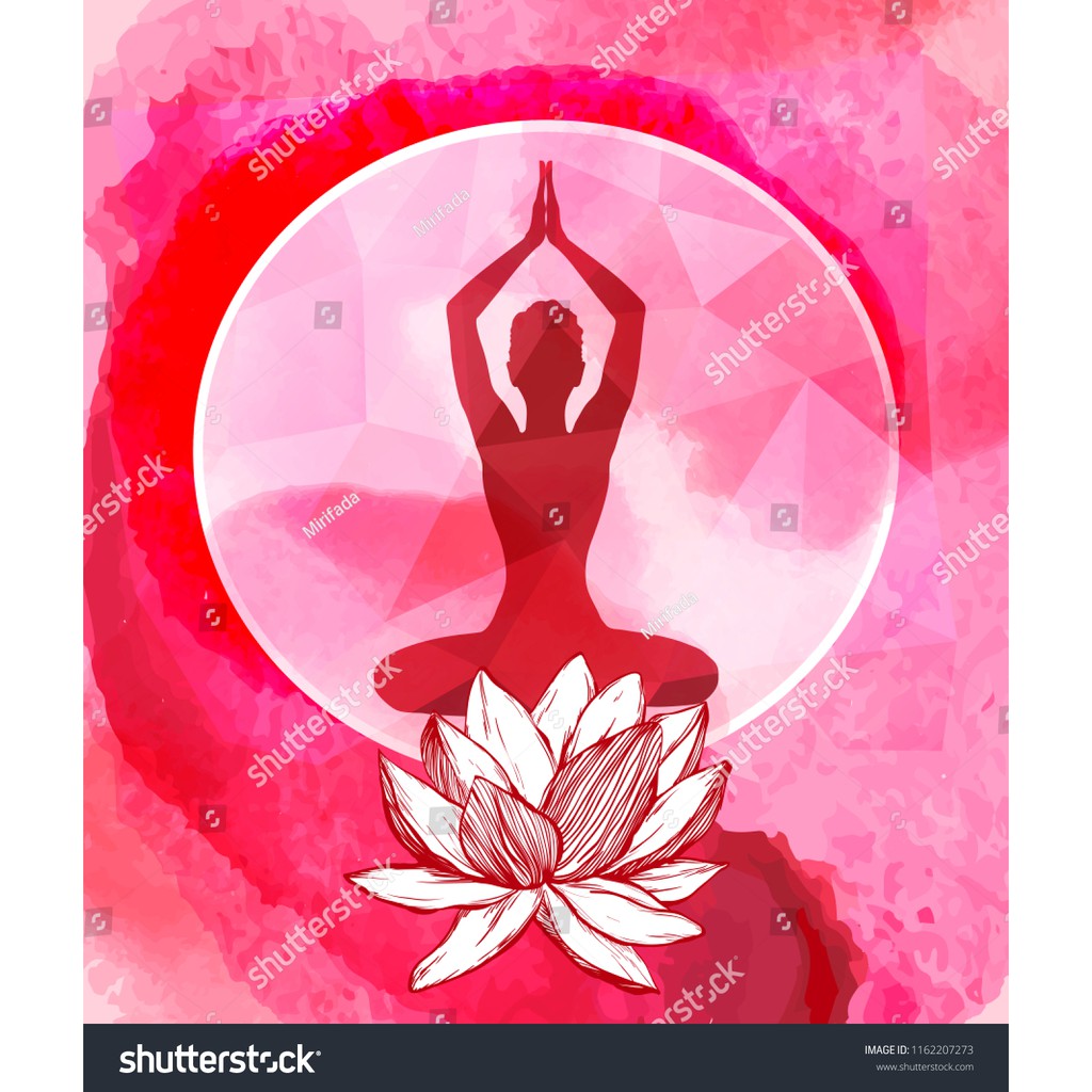 Tranh lụa 3d trang trí chủ đề Yoga Thước 1,5m x 2m YOGA 12