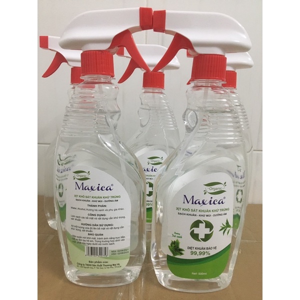 xịt khuẩn khử trùng cao cấp Maxica- sạch khuẩn - dưỡng ẩm  bảo vệ 99.99% | BigBuy360 - bigbuy360.vn
