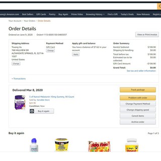 Kẹo Hỗ trợ giấc ngủ  Natrol Melatonin Gummies ,vị Dâu tây, 10mg 90 viên - Ngọc Lan