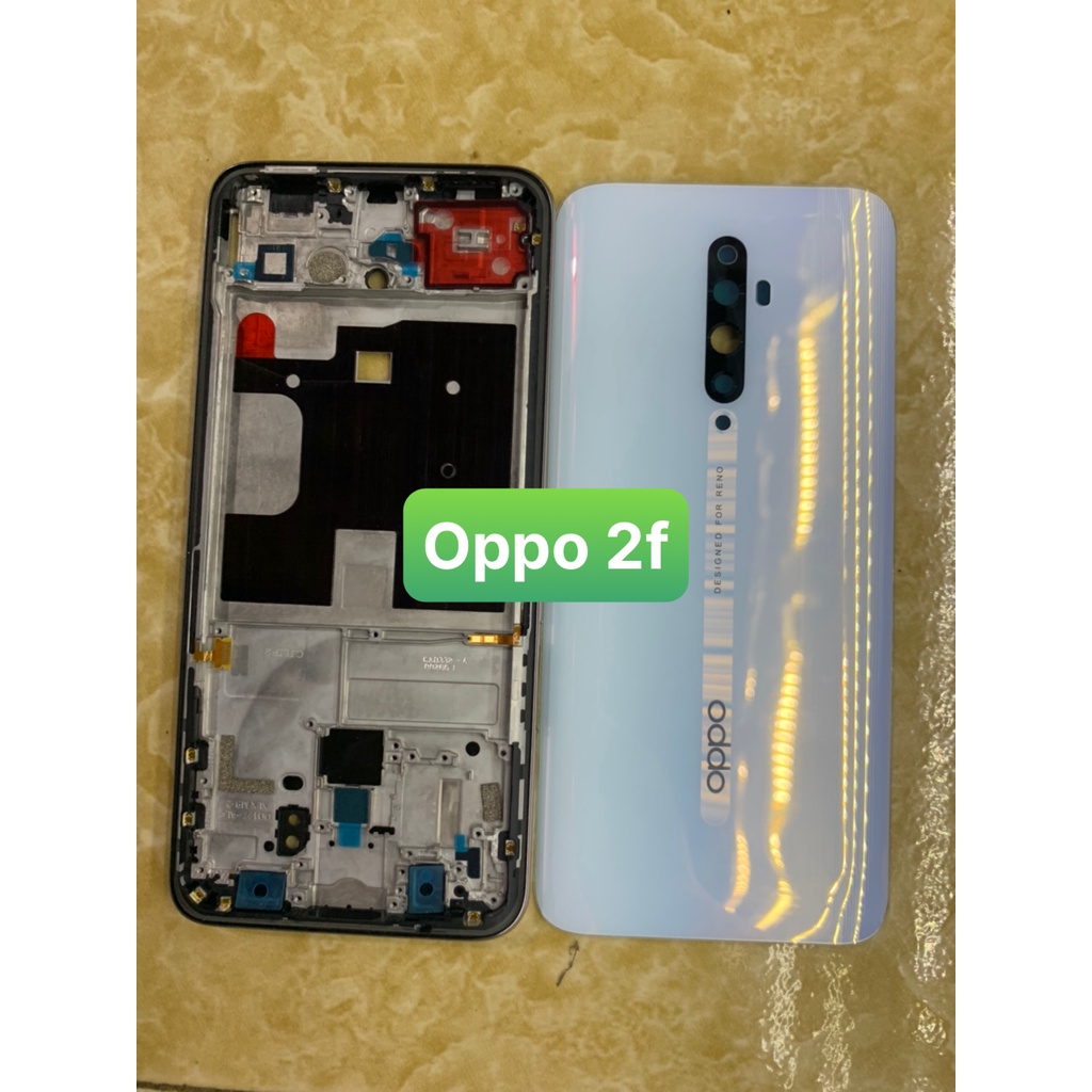 bộ vỏ zin điện thoại oppo reno 2F full kèm đồ ( lưng,sườn,phím bấm,kính camera)