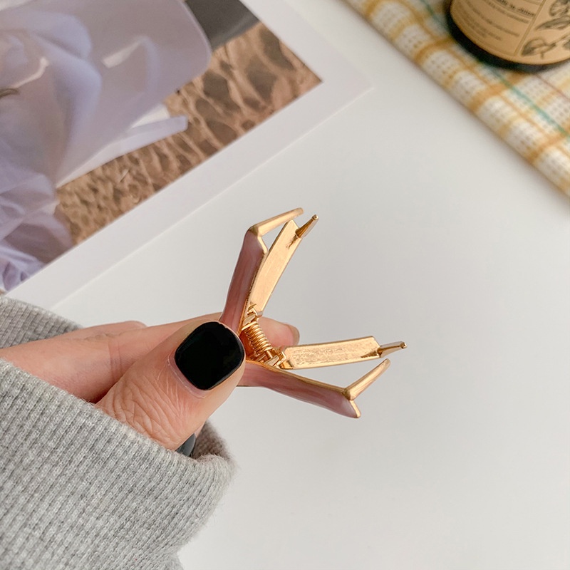 Kẹp Tóc Kim Loại Hình Chữ V Đơn Giản Phong Cách Hàn Quốc Mới