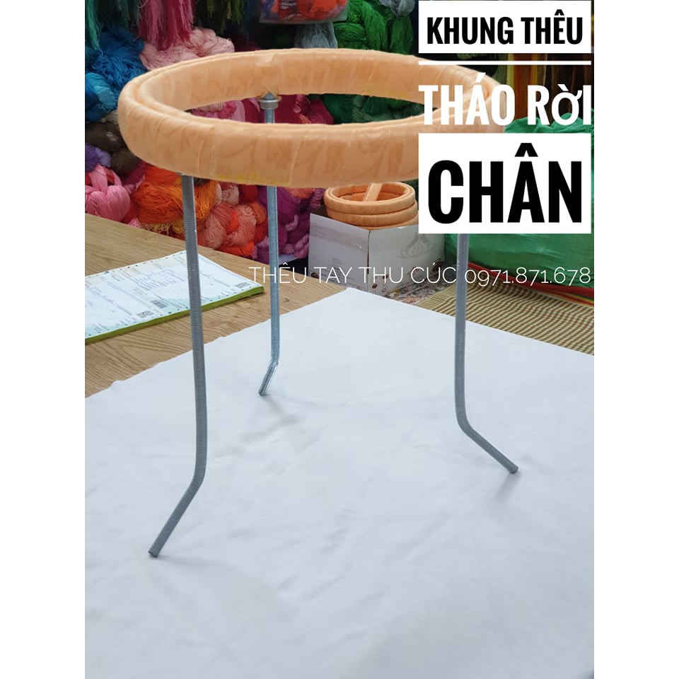 Khung Thêu Sắt tháo rời được chân