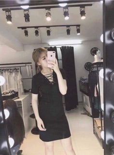 Váy Body Đan Dây Cổ (Kèm ảnh thật) - VN07
