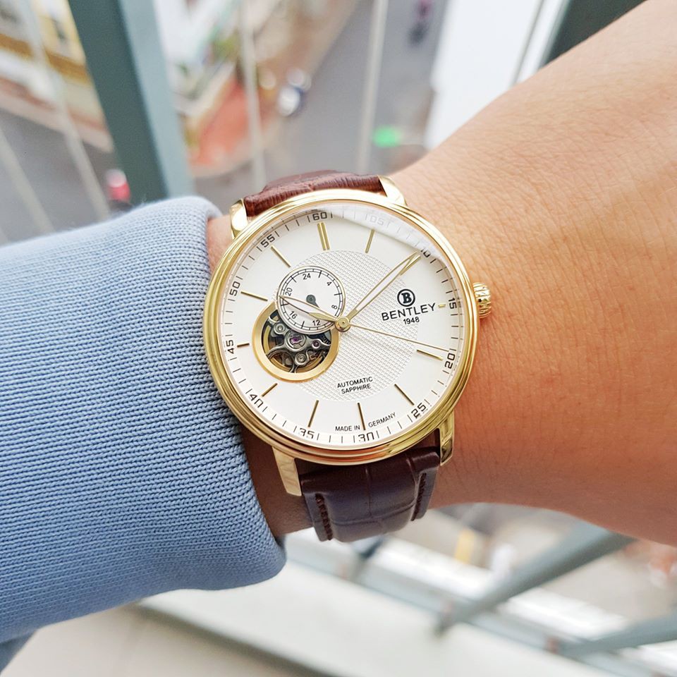 Đồng hồ nam lộ cơ tự động bentley trăng khuyết bl1832-25mkwd chính hãng