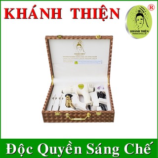 COMBO 1 máy cứu ngải Khánh Thiện (hộp gỗ cắm điện trực tiếp), 1 hộp thuốc viên- Xóa bỏ nỗi lo xương khớp