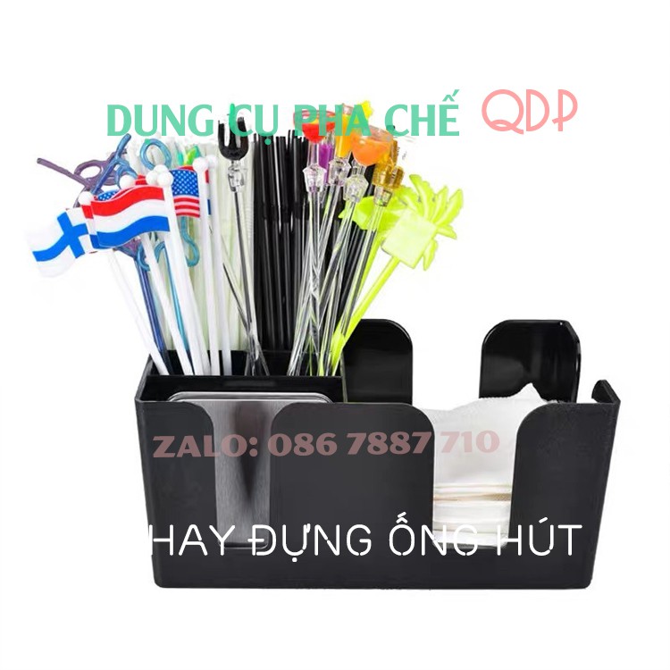 Khay đựng ống hút, khăn giấy chất liệu nhựa đúc bền đẹp Khay đựng bút, đồ dùng học tập