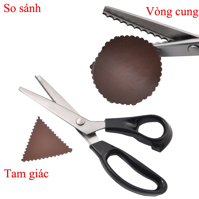 Kéo cắt vải 23.5cm thiết kế chuyên dụng cho thợ may đồ da