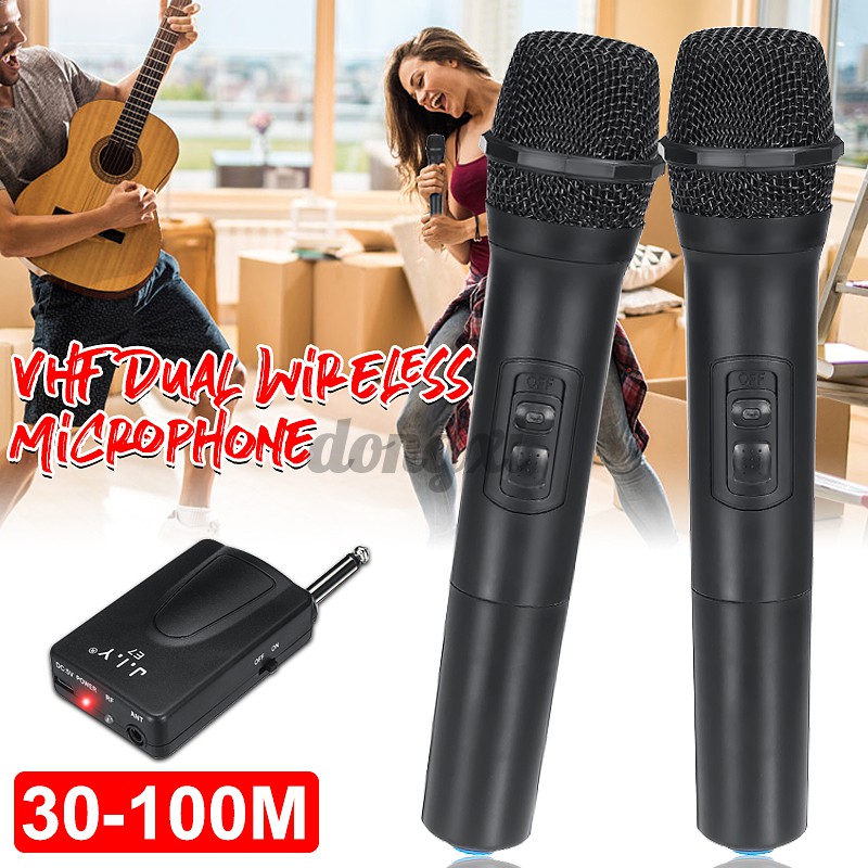 Bộ Micro Hát Karaoke Không Dây Chuyên Nghiệp Kèm Phụ Kiện