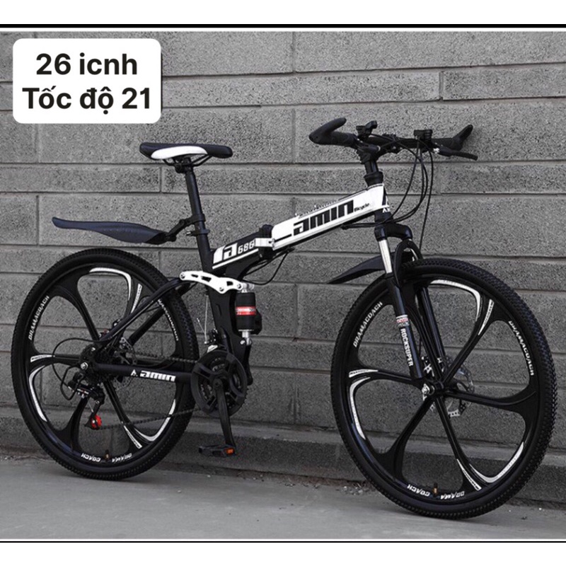 Xe đạp gấp 26 in ( hàng cao cấp)( sẵn hàng )