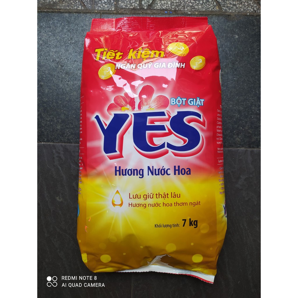 Bột giặt Yes Hương Hoa 7kg - Tiết Kiệm