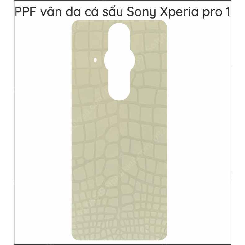 Dán PPF Sony Xperia pro 1 loại nhám, trong, da cá sấu dành cho màn hình, mặt lưng, mặt lưng bo viền