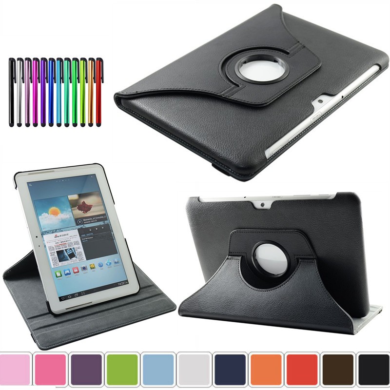 For Samsung Galaxy Note 10.1 GT-N8000 N8010 360°Rotating Stand Flip Leather Shockproof Case Cover