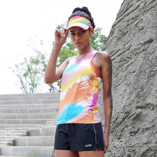 Áo singlet chạy bộ nữ UTO - Color run