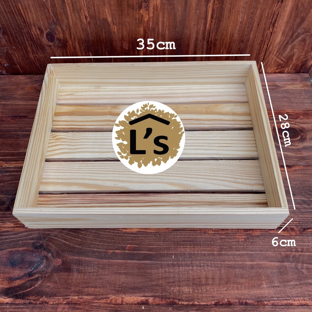 Khay gói quà bằng gỗ pallet/ khay gỗ đựng quà tết