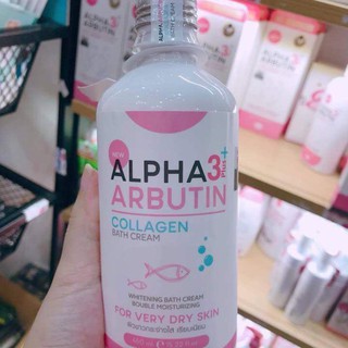 Sữa tắm trắng da Alpha Arbutin 3 plus+ Collagen Bath Cream 450ml - Thái lan