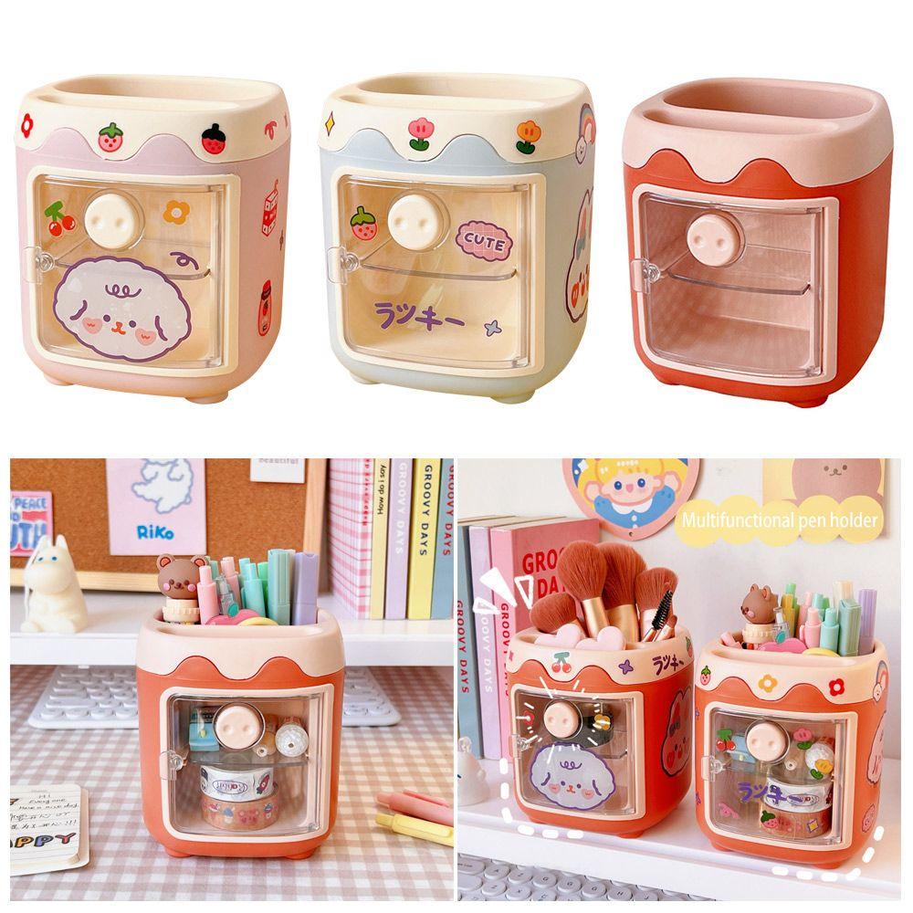 CHOOKEY Giá Đỡ Bút Hai Ngăn Đa Năng Sắp Xếp Gọn Gàng