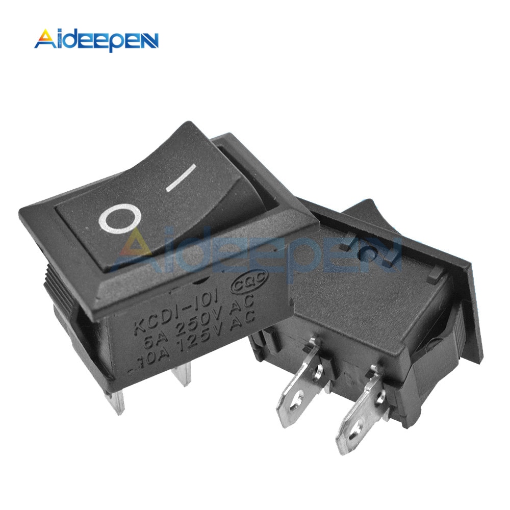 Set 5 Công Tắc Bật Tắt Kcd1 2 Pins 3 Pins 4 Pins 6 Pins 6a 250v / 10a 125v 15x21mm