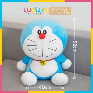 Gấu bông mèo Doraemon To Khổng lồ 52cm, Thú bông Ôm ngủ Cao Cấp Mềm mịn làm Quà Tặng - Chính hãng từ WOWO by TAGGER