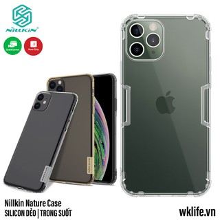 Ốp iPhone Dẻo Trong Suốt Nillkin Nature Cao Cấp Cho 12 Pro Max 11 Pro Max XsMax