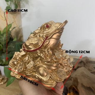 Tượng Đá Linh Vật Phong Thủy Tượng Cóc Thiềm Thừ 3 Chân Phong Thủy chiêu giữ tài lộc - Chiều Cao 11cm