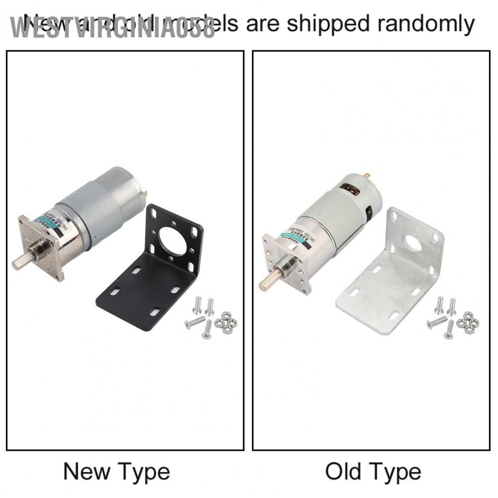 Westvirginia058 Westvirginia058 XD ‑ 42GA775 DC12V / 24V Động cơ bánh răng Micro DC xoắn lớn có thể điều chỉnh tốc độ với giá đỡ