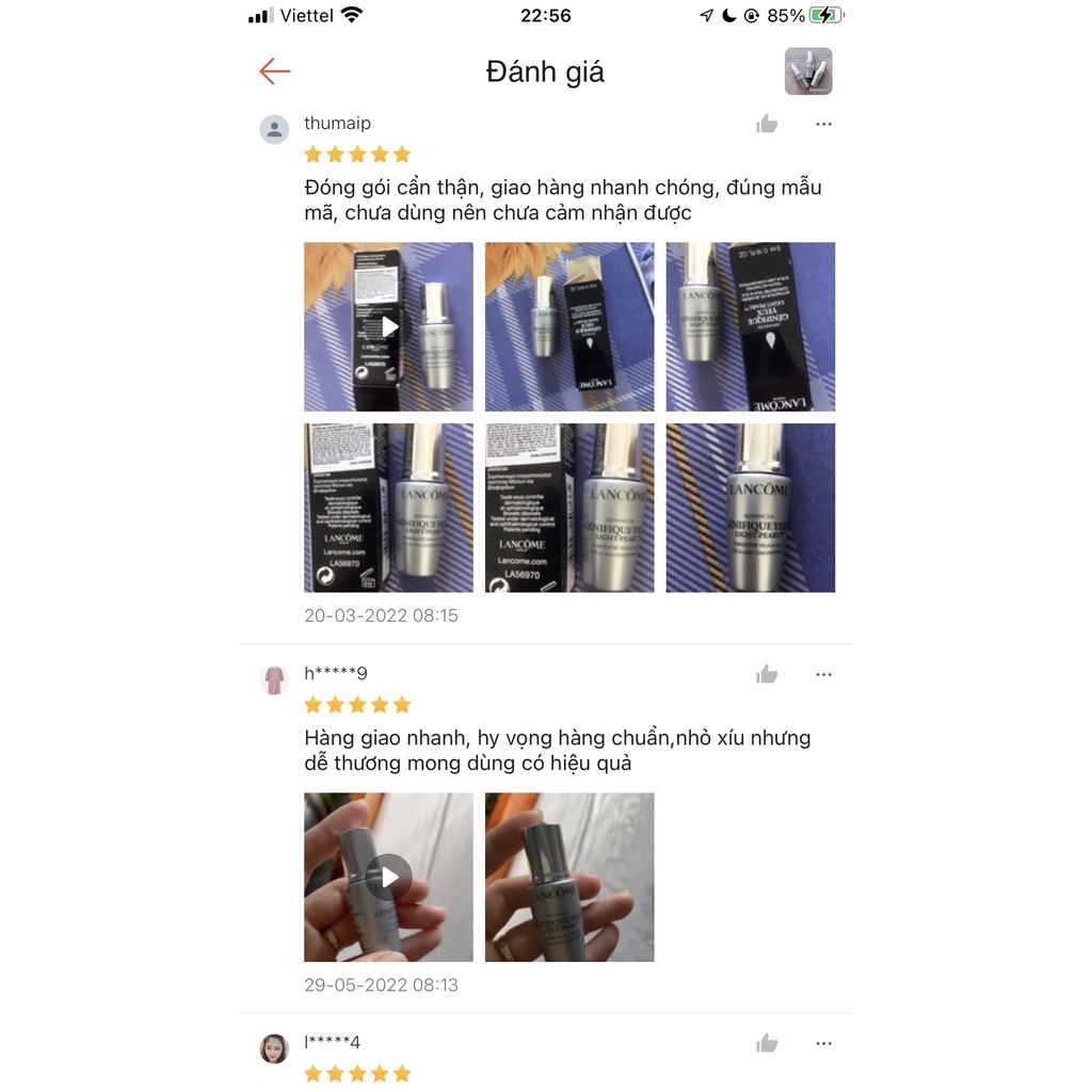 Serum dưỡng mắt bi lăn Lancome Genifique mini