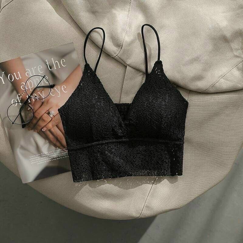 Áo bara ren hai dây có mút ngực ☘️☘️☘️☘️z